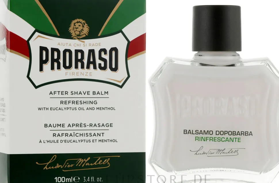 After Shave Balsam mit Eukalyptusöl und Menthol