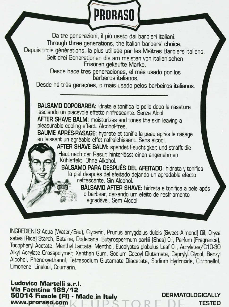After Shave Balsam mit Eukalyptusöl und Menthol