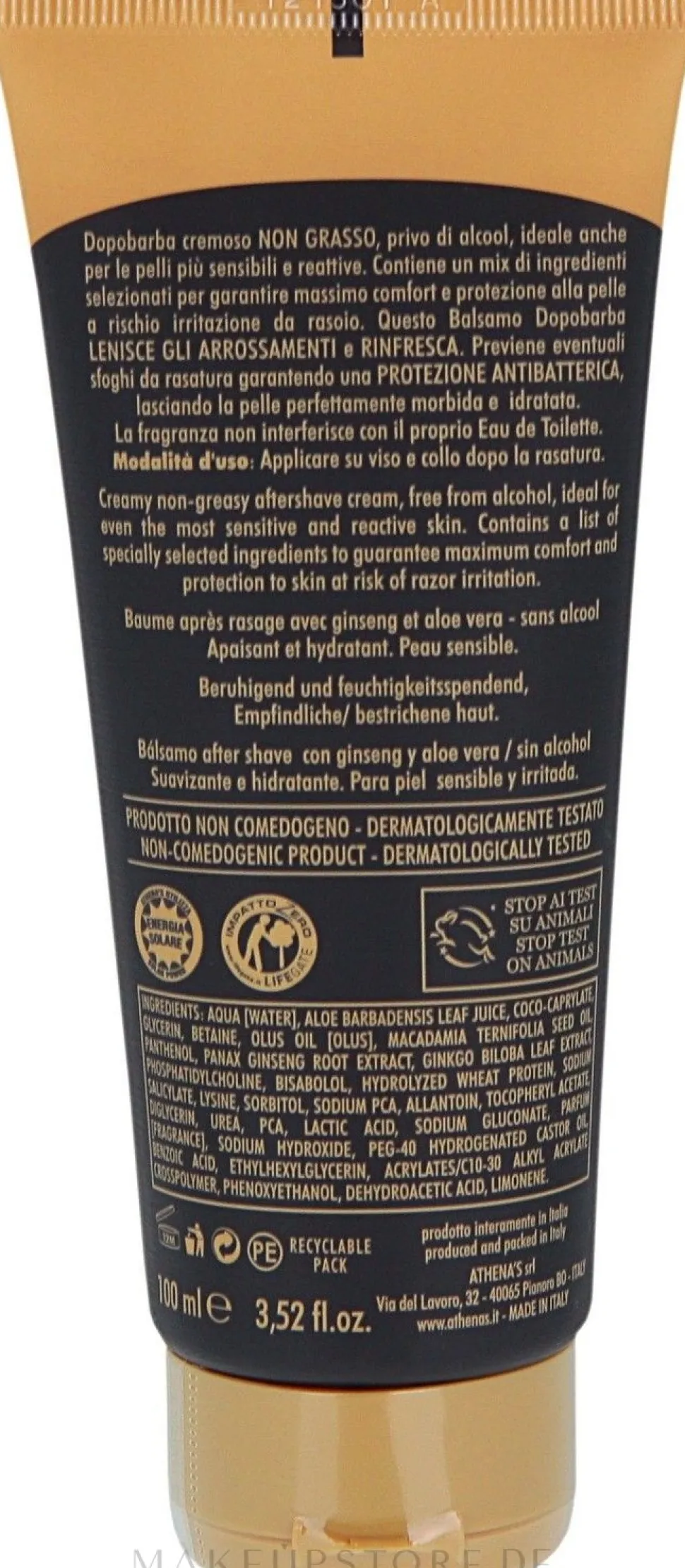 After Shave Balsam mit Ginseng- und Aloe-Extrakten