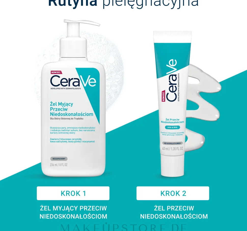 Aktives Pflegegel mit Salicyl-, Milch- und Glykolsäure