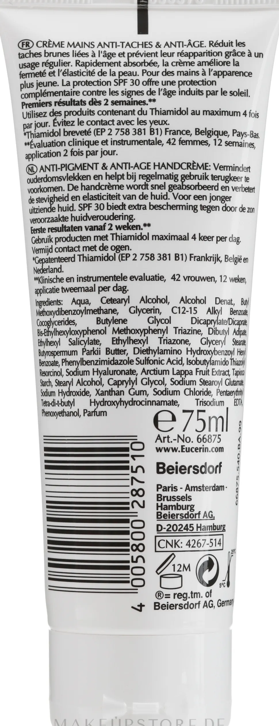Anti-Aging Handcreme gegen Pigmentflecken SPF 30