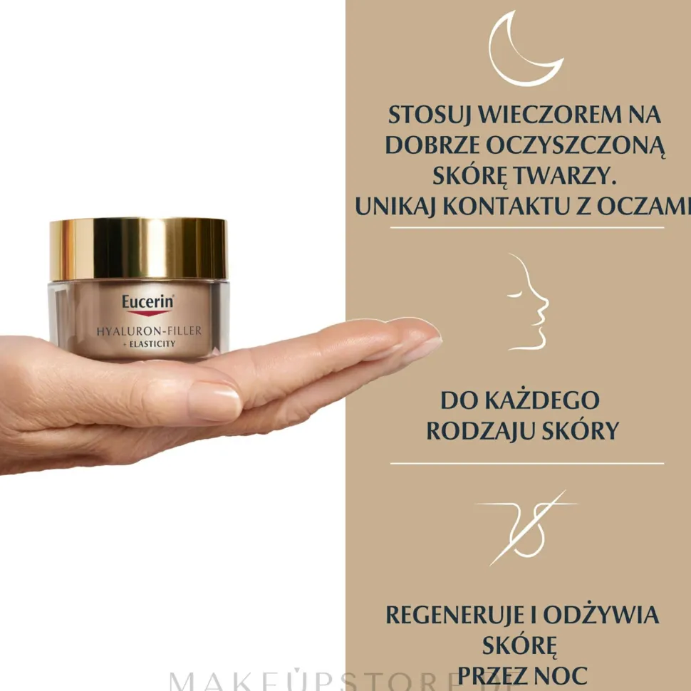 Anti-Aging Nachtcreme für das Gesicht mit Hyaluronsäure