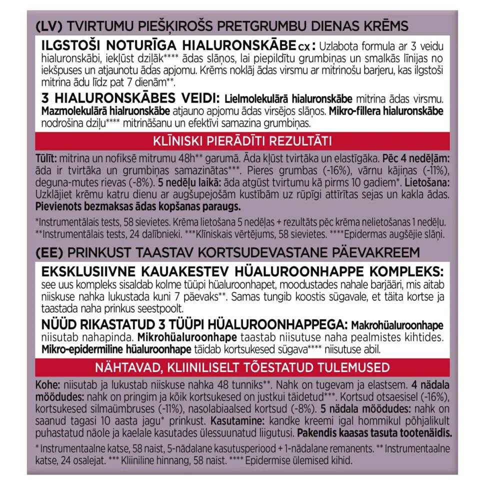 Anti-Aging Tagescreme mit Faltenauffüll-Effekt