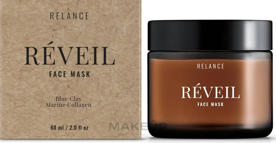 Anti-Aging-Gesichtsmaske mit blauem Ton und Meereskollagen