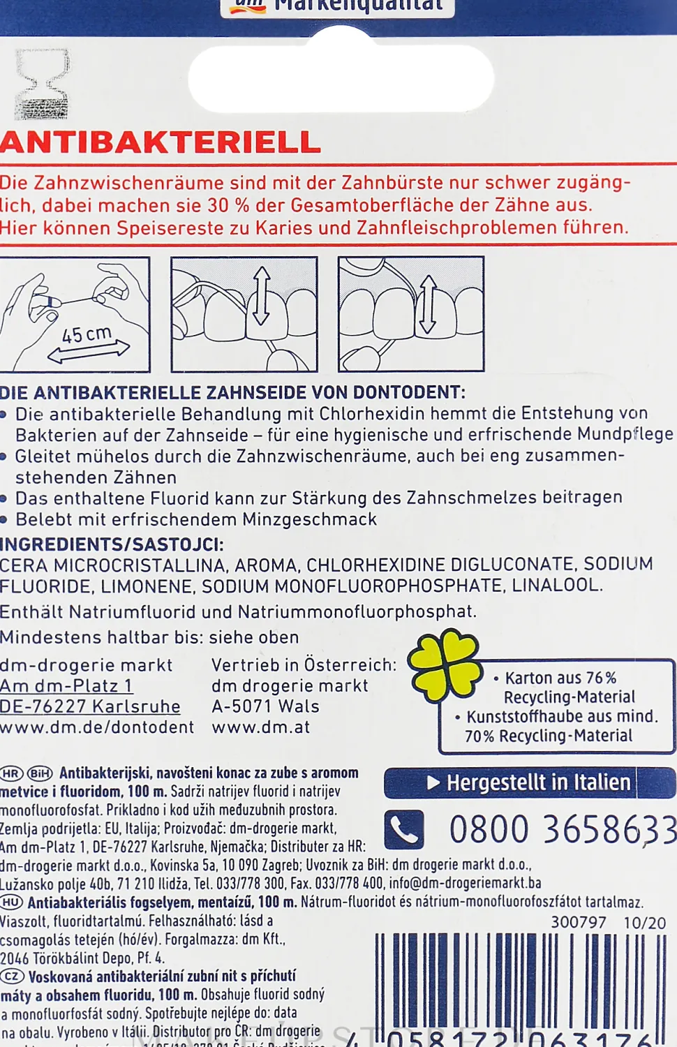 Antibakterielle Zahnseide