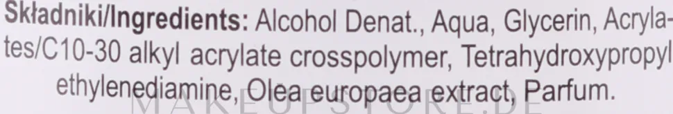 Antibakterielles Handgel mit Alkohol und Melonenduft