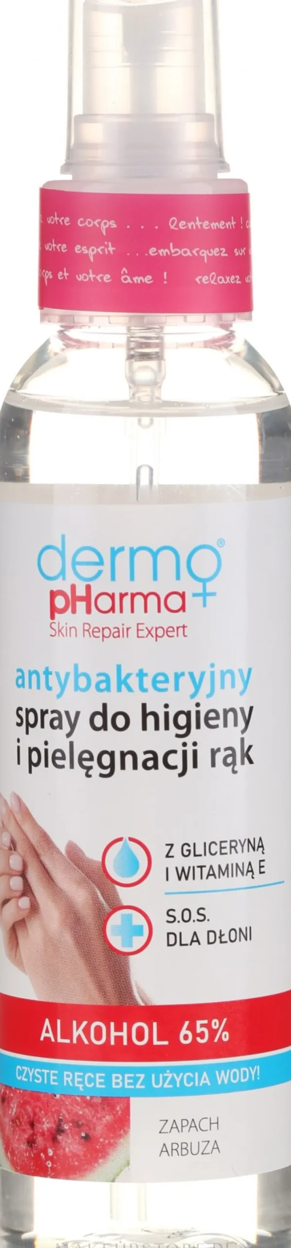 Antibakterielles Handreinigungsspray mit Wassermelonduft