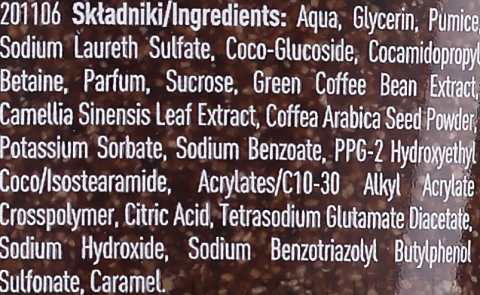 Anti-Cellulite Körperpeeling mit Kaffee- und Grüntee-Extrakt