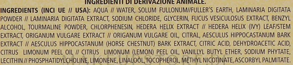 Anti-Cellulite-Wärmemaske mit Turmalin-Mikrokristallen
