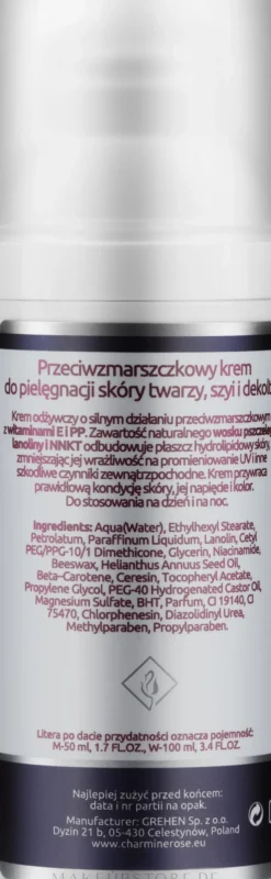 Anti-Falten Creme für Gesicht, Hals und Dekolleté