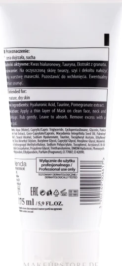Anti-Falten Gesichtsmaske mit Hyaluronsäure