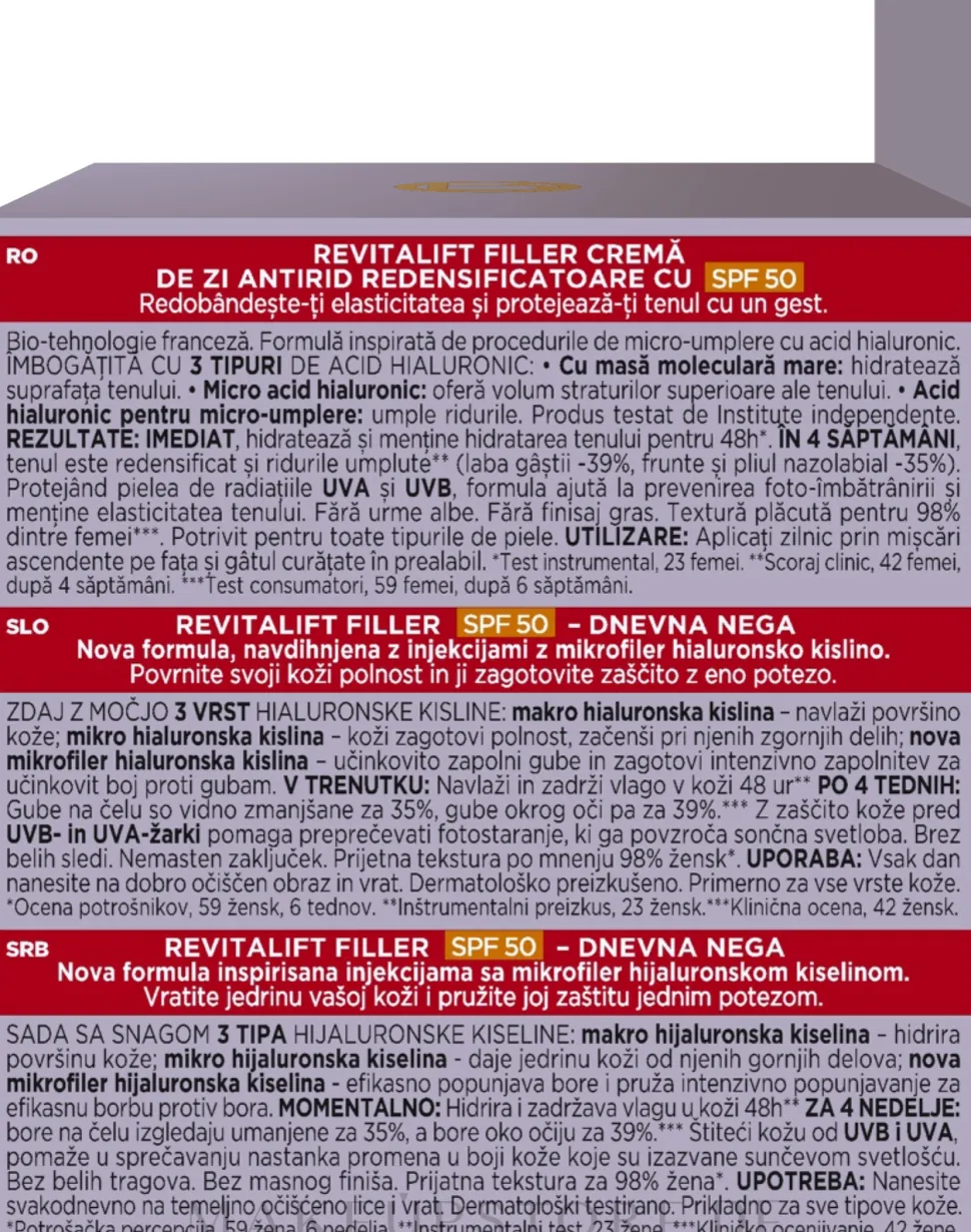 Anti-Falten Tagescreme mit Hyaluronsäure SPF 50