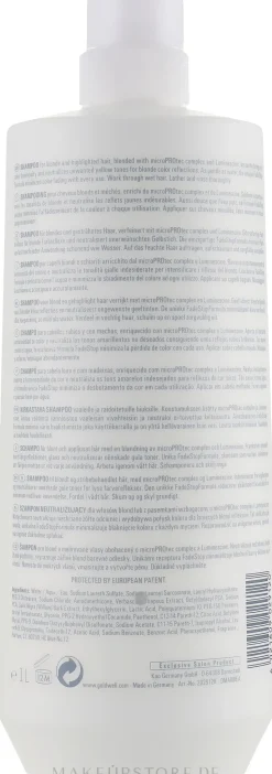 Anti-Gelbstich Shampoo für blondes und gesträhntes Haar