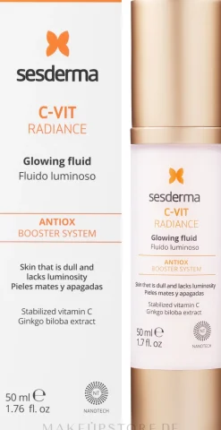 Antioxidatives und Leuchtkraft steigerndes Gesichtsfluid mit Vitamin C