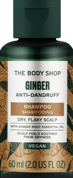 Anti-Schuppen Shampoo mit Ingwer- und Seidenproteinen für trockene und schuppige Kopfhaut