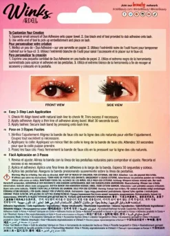 Ardell Dare To Dazzle Lash Kit 222 (lashes/4pc + clay/1g + appl/1pcs + acc)