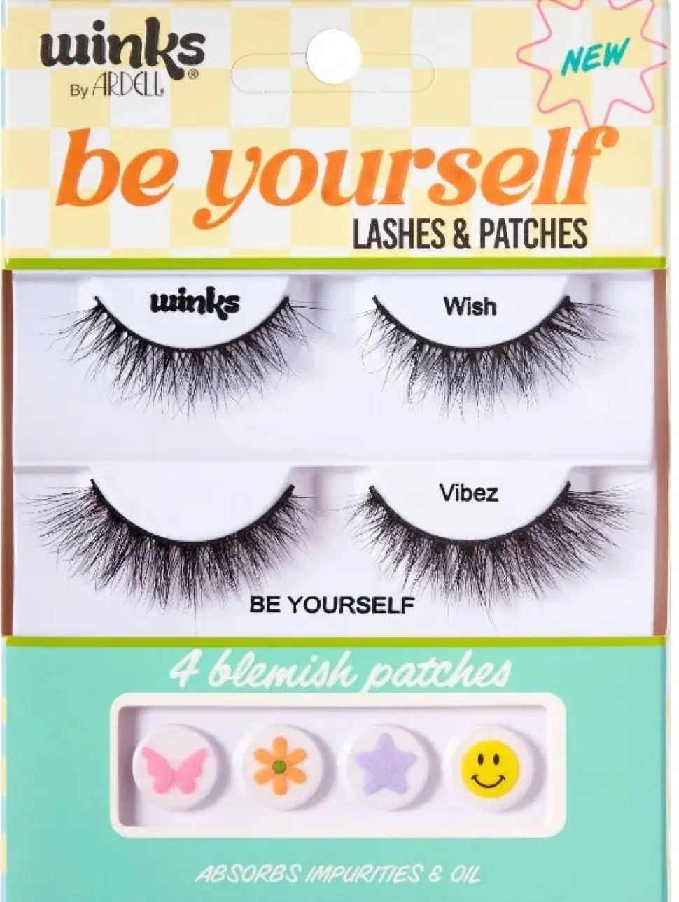 Ardell Winks Be Yourself Lashes & Patches Wish + Vibez (lashes/4pc + patches/4pc)