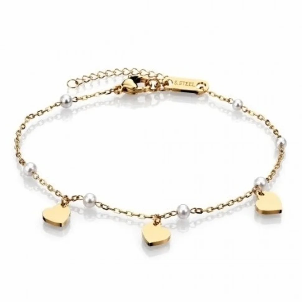 Armband aus chirurgischem Stahl, 14 Karat, BST1689