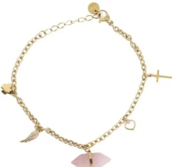 Armband aus Edelstahl mit Vergoldung, BST1407R