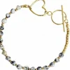 Armband aus rostfreiem Stahl mit Vergoldung, BST1435