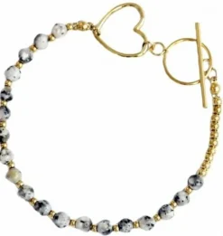Armband aus rostfreiem Stahl mit Vergoldung, BST1435
