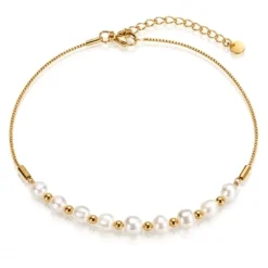 Armband aus rostfreiem Stahl, 14 Karat, BST1607