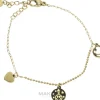 Armband für Damen Smiley golden