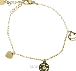 Armband für Damen Smiley golden