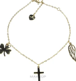 Armband für Frauen Kreuz und Flügel golden