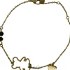 Armband für Frauen Teddybär und Herz golden