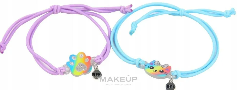 Armbänder mit Anhänger 2 St. 6445 fliederfarben und blau