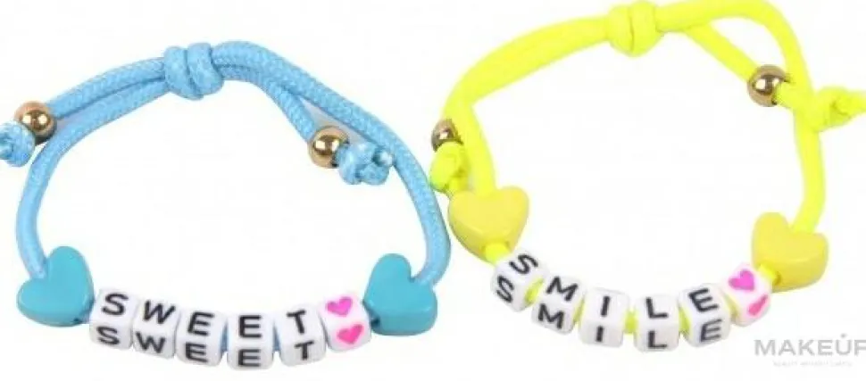 Armbänder mit Charms 2 St. 6446 blau und gelb