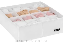 Aufbewahrungs-Organizer mit 16 Fächern weiß 30x30x10 cm Home