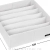 Aufbewahrungs-Organizer mit 6 Fächern weiß 30x30x10 cm Home
