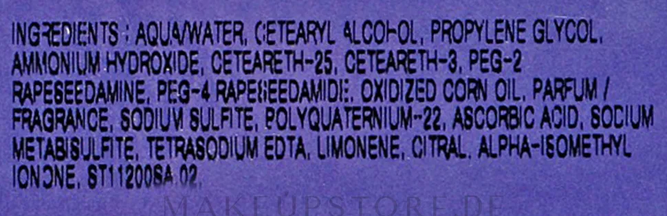 Aufhellende Cremefarbe für das Haar