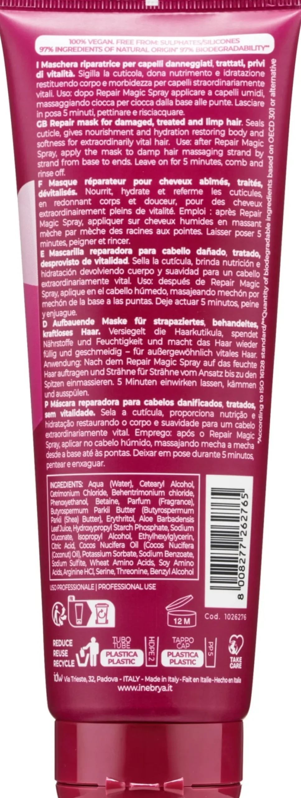 Aufhellende und revitalisierende Haarmaske mit Aloe Vera und Sheabutter