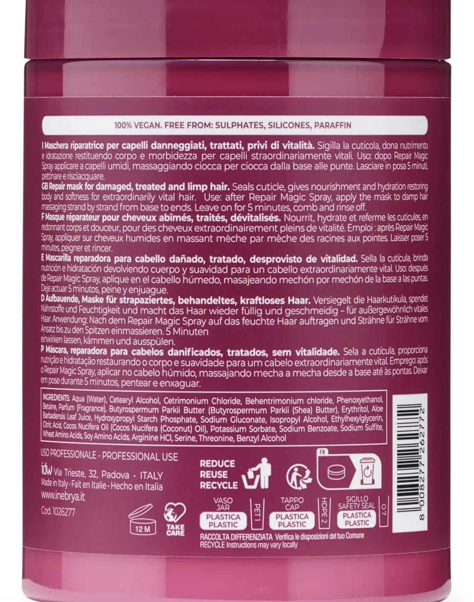 Aufhellende und revitalisierende Haarmaske mit Aloe Vera und Sheabutter
