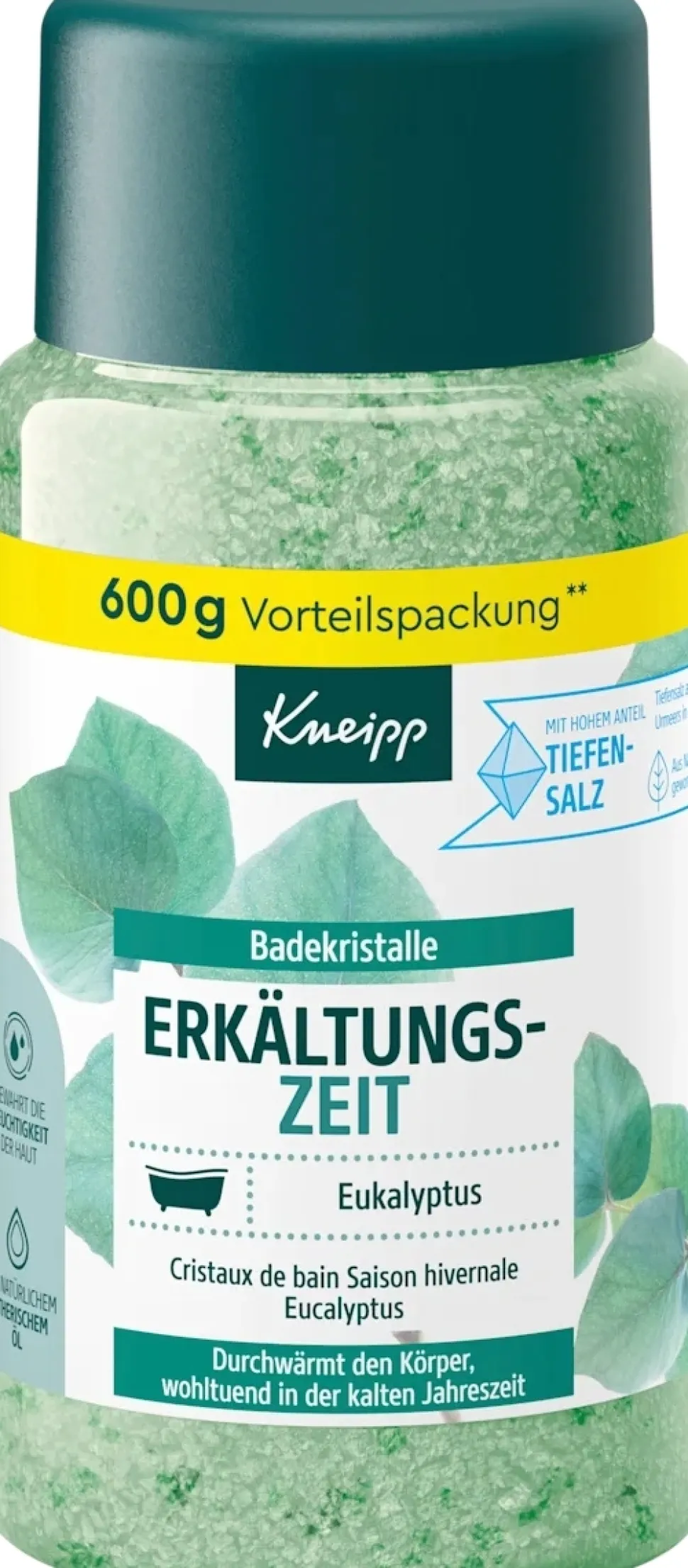 Badekristalle mit ätherischem Eukalyptusöl