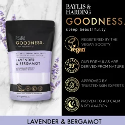 Badesalz mit Lavendel und Bergamotte