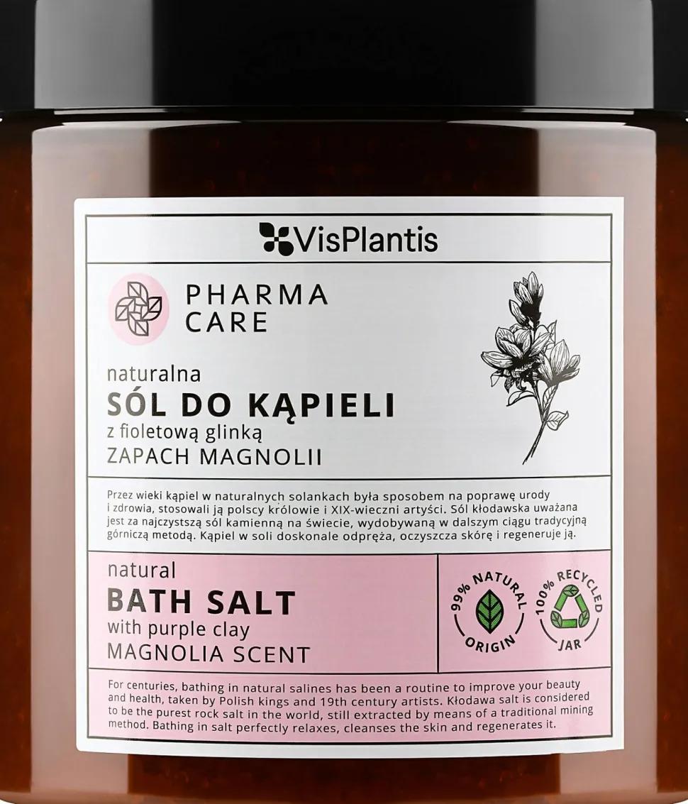 Badesalz mit weißem Ton Magnolie