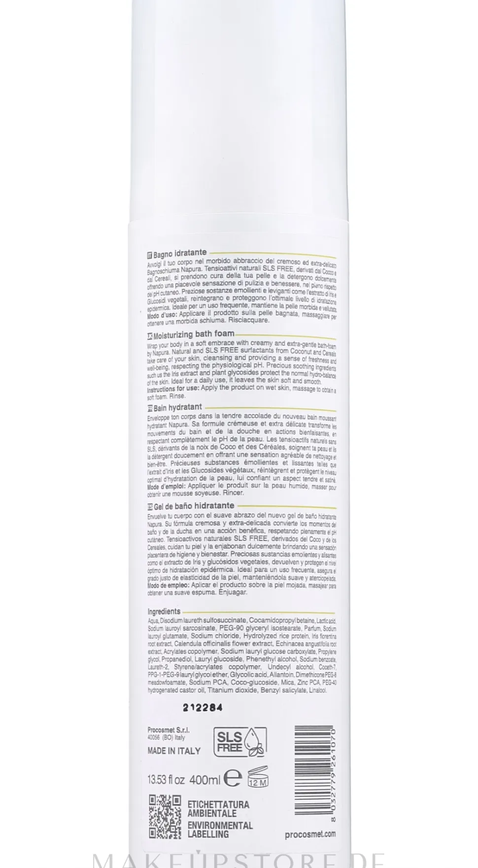 Badeschaum auf Basis von AHA-Glykosiden und Iris