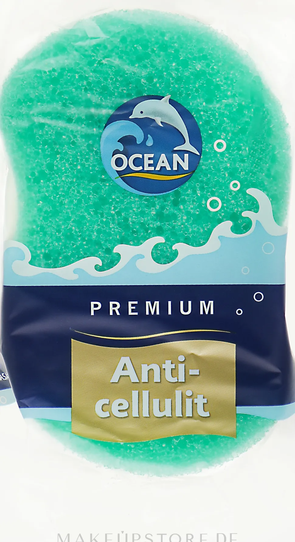 Badeschwamm Anticellulit gelb-grün