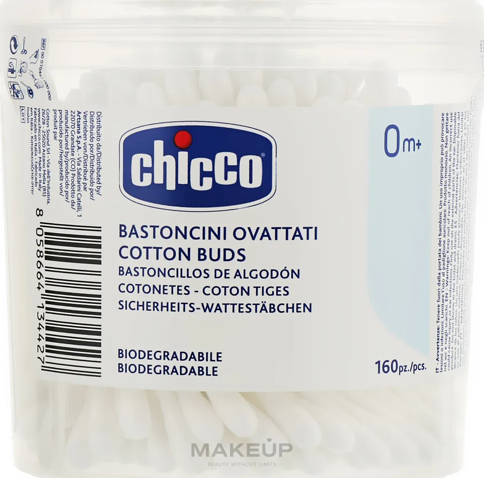 Baumwollstäbchen für die Ohren, 160 Stk.