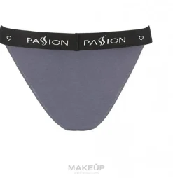 Baumwoll-Tanga-Höschen mit breitem Gummiband PS015 dark grey