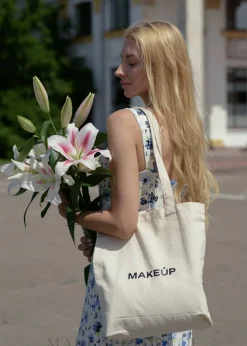 Beige ökologische Tasche EcoVibe