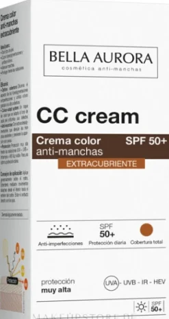 Bella Aurora CC Cream Extra Covering SPF50+