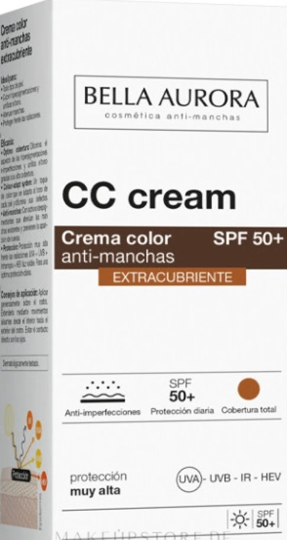 Bella Aurora CC Cream Extra Covering SPF50+