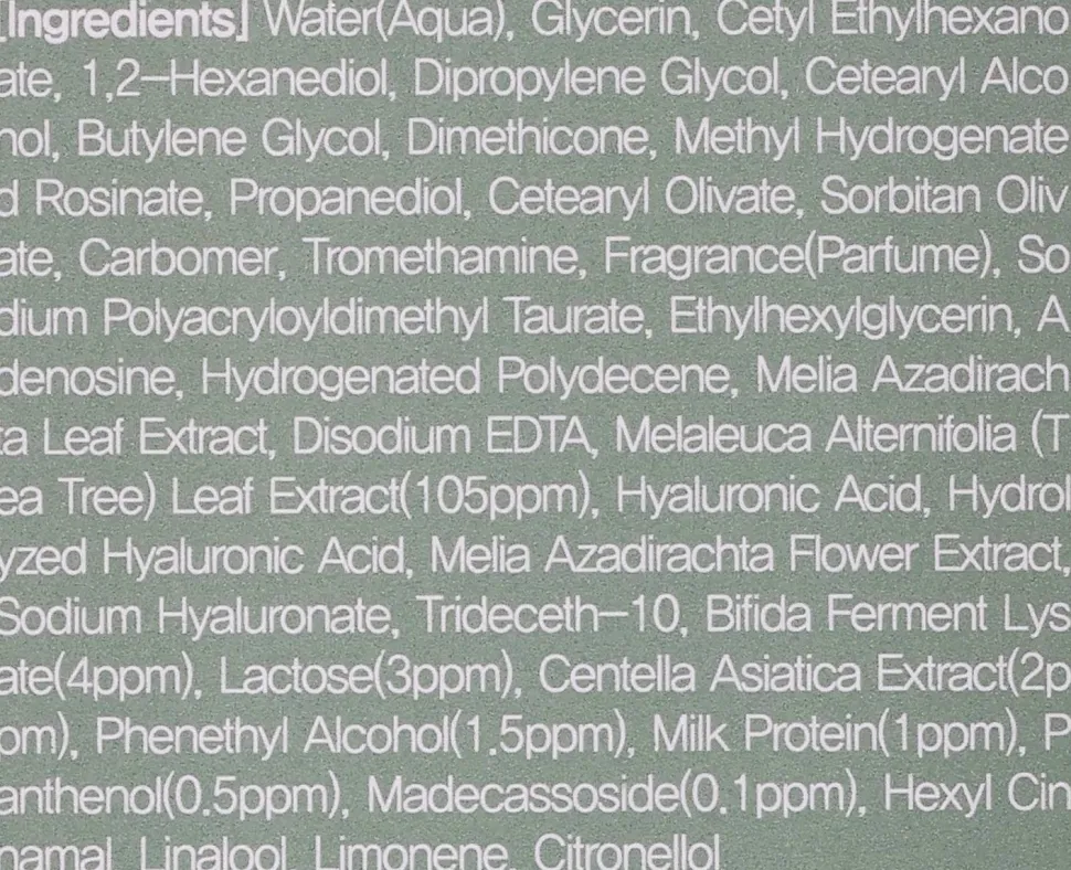 Beruhigende Emulsion mit Teebaumextrakt