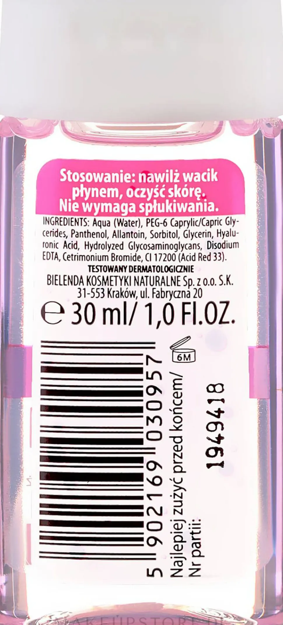 Beruhigendes Mizellen-Reinigungswasser 3 in 1