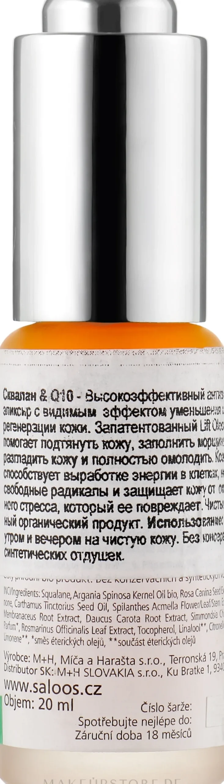 Bio-Kräuterelixier für das Gesicht Squalan & Q10